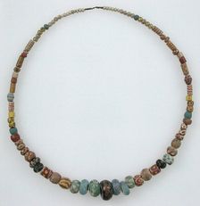 Beaded Necklace, Frankish, 500-600. Creator: Unknown