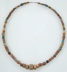 Beaded Necklace, Frankish, 500-600. Creator: Unknown