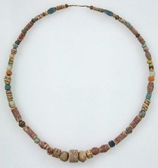 Beaded Necklace, Frankish, 500-600. Creator: Unknown