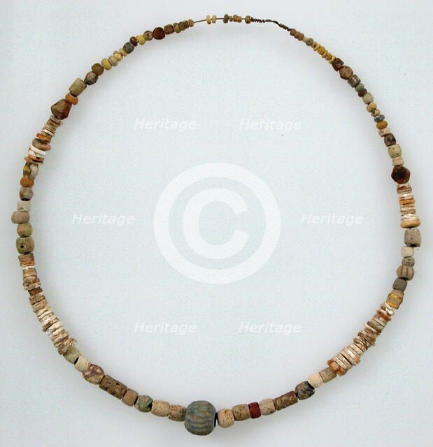 Beaded Necklace, Frankish, 500-600. Creator: Unknown.