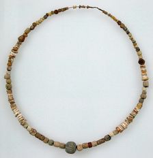 Beaded Necklace, Frankish, 500-600. Creator: Unknown