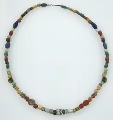 Beaded Necklace, Frankish, 5th-7th century. Creator: Unknown
