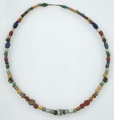 Beaded Necklace, Frankish, 5th-7th century. Creator: Unknown