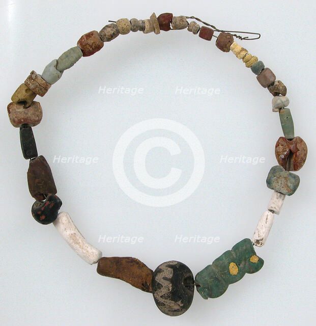 Beaded Necklace, Frankish, 600-700. Creator: Unknown.