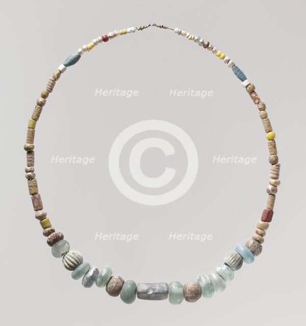 Beaded Necklace, Frankish, early 6th century. Creator: Unknown.
