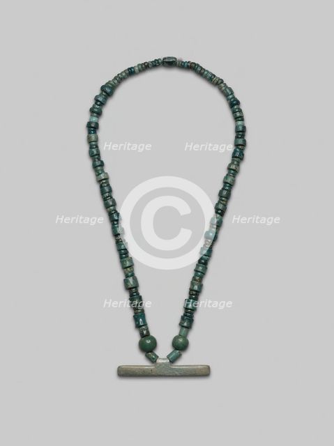 Beaded Necklace with Bar Pendant, A.D. 300/700. Creator: Unknown.