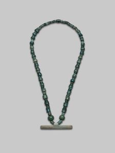 Beaded Necklace with Bar Pendant, A.D. 300/700. Creator: Unknown