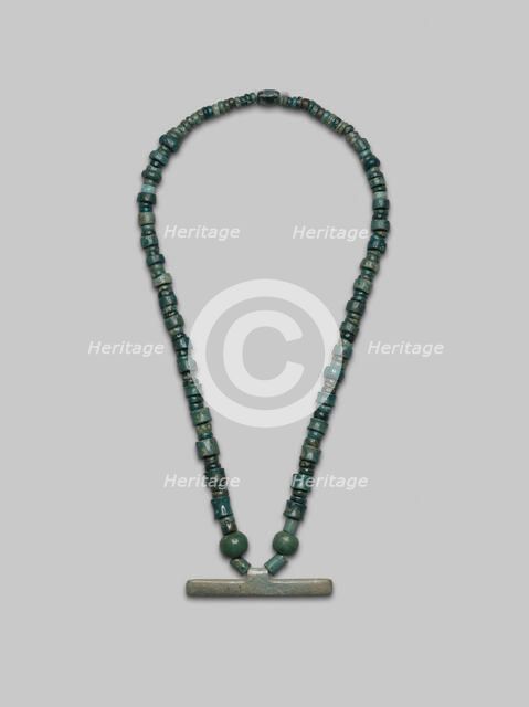 Beaded Necklace with Bar Pendant, A.D. 300/700. Creator: Unknown.