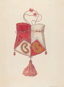 Beaded Bag, 1935/1942. Creator: William Kieckhofel