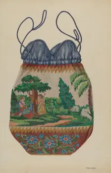 Beaded Bag, 1935/1942. Creator: Cornelius Christoffels