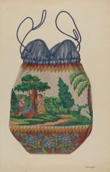 Beaded Bag, 1935/1942. Creator: Cornelius Christoffels