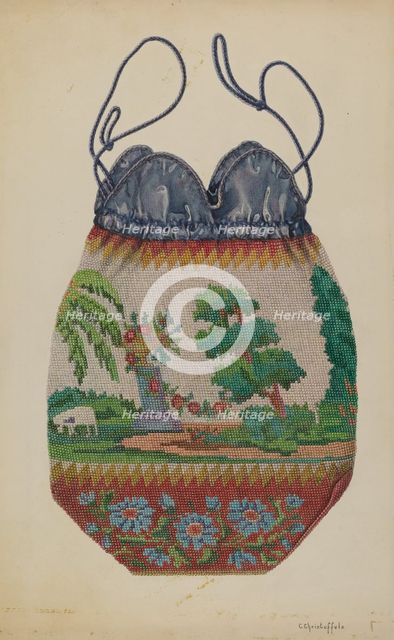 Beaded Bag, 1935/1942. Creator: Cornelius Christoffels.