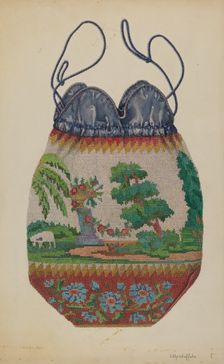 Beaded Bag, 1935/1942. Creator: Cornelius Christoffels
