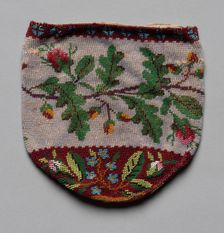 Beaded Bag, 19th century. Creator: Unknown