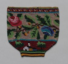 Beaded Bag, c. 1835-1840. Creator: Unknown