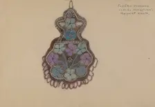 Beaded Bag, c. 1935. Creator: Margaret Knapp