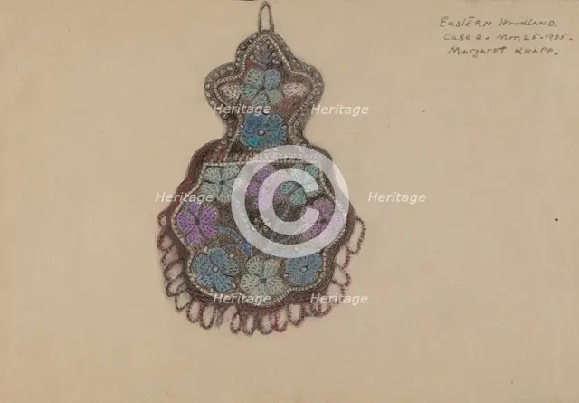 Beaded Bag, c. 1935. Creator: Margaret Knapp.