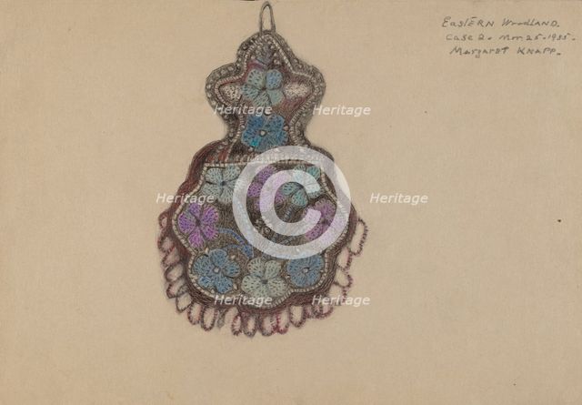 Beaded Bag, c. 1935. Creator: Margaret Knapp.