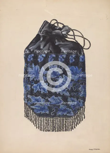 Beaded Bag, c. 1936. Creator: James McLellan.