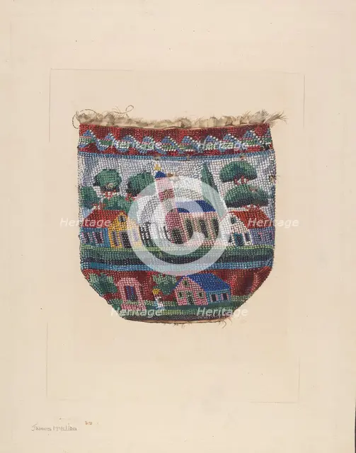 Beaded Bag, c. 1936. Creator: James McLellan.