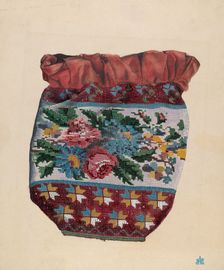 Beaded Bag, c. 1938. Creator: Ralph Atkinson