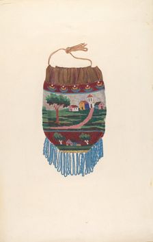 Beaded Bag, c. 1939. Creator: Lucille Lacoursiere