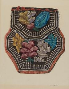 Beaded Bag, c. 1940. Creator: George E. Rhone