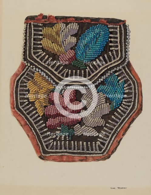 Beaded Bag, c. 1940. Creator: George E. Rhone.