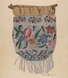 Beaded Bag, c. 1940. Creator: Robert Stewart