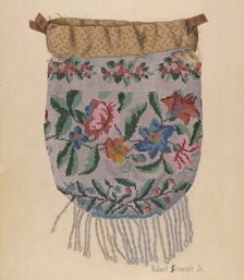 Beaded Bag, c. 1940. Creator: Robert Stewart