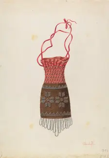 Beaded Coin Purse, c. 1937. Creator: Cornelius Christoffels