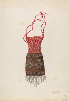 Beaded Coin Purse, c. 1937. Creator: Cornelius Christoffels