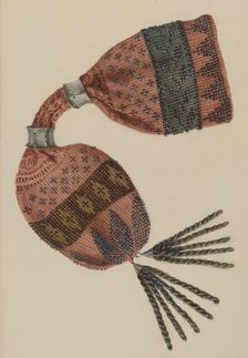 Beaded Purse, c. 1940. Creator: Stella Mosher