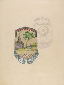 Beaded Purse, c. 1936. Creator: Jessie M. Benge
