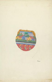 Beaded Purse, c. 1937. Creator: Josephine C. Romano