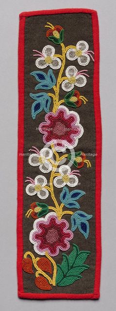 Beaded Panel, late 1800s. Creator: Unknown.