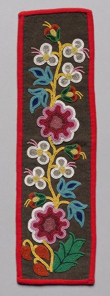 Beaded Panel, late 1800s. Creator: Unknown