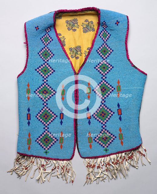 Beaded Vest, c 1900. Creator: Unknown.