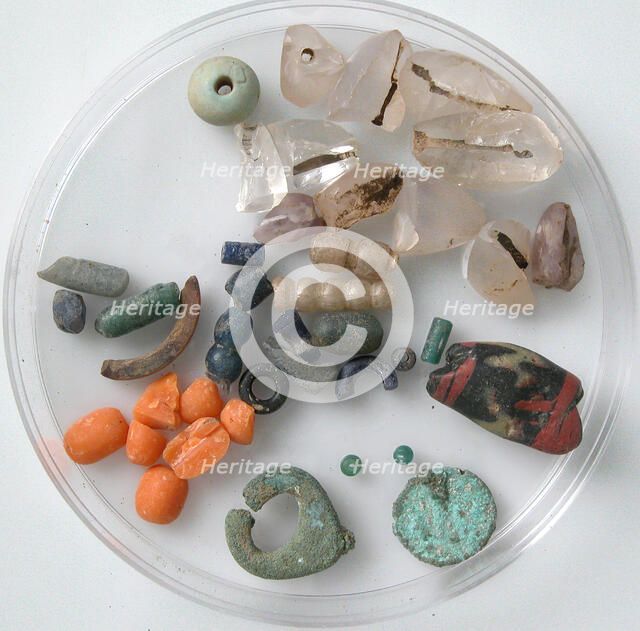 Beads, Coptic, 4th-7th century. Creator: Unknown.