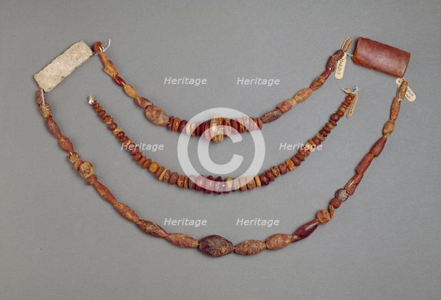 Beads, Early Iron Age, Hallstatt Period, c700-c450BC. Artist: Unknown.