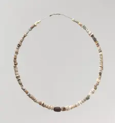 Beads from a Necklace, Frankish, 6th-7th century. Creator: Unknown