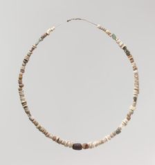 Beads from a Necklace, Frankish, 6th-7th century. Creator: Unknown