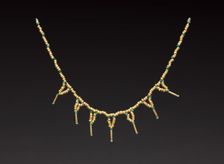 Beads Strung as a Necklace, c. 400-500. Creator: Unknown