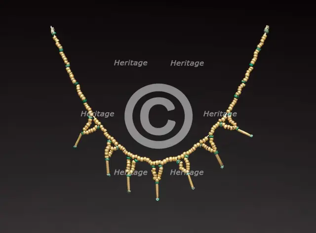 Beads Strung as a Necklace, c. 400-500. Creator: Unknown.