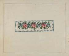 Beadwork Book Marker, c. 1937. Creator: Edith Miller