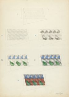 Beadwork: Technique Demonstration, 1935/1942. Creator: Cornelius Christoffels