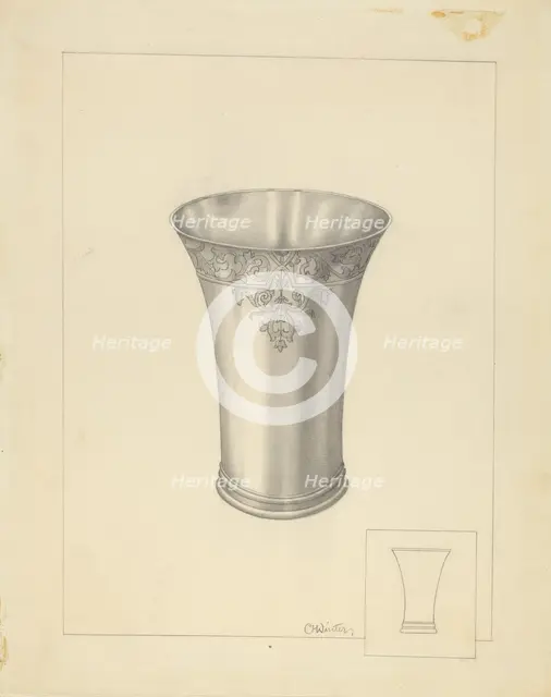 Beaker, 1935/1942. Creator: Charlotte Winter.