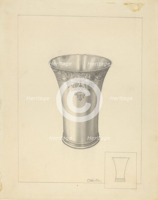 Beaker, 1935/1942. Creator: Charlotte Winter.