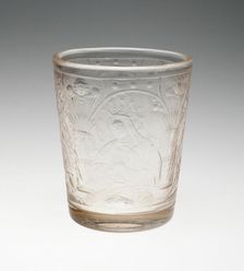 Beaker, Bohemia, 1698. Creator: Bohemia Glass