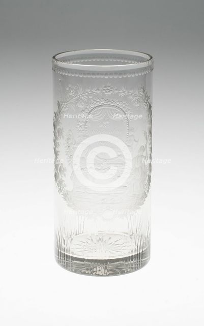 Beaker, Bohemia, 1800/25. Creator: Bohemia Glass.